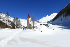 prettau ahrntal winter heilig geist heiliggeist kirche bei kasern