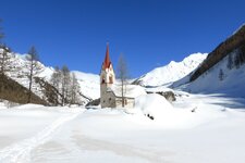 prettau ahrntal winter heilig geist heiliggeist kirche bei kasern
