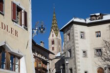 Villanders Dorf Winter