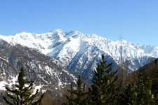 schnalstal aussicht richtung texelgruppe winter