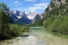 duerrensee lago di landro dahinter monte cristallo