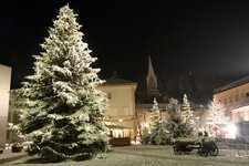 Christkindlmarkt Schnee Bruneck Weihnachtsbaum