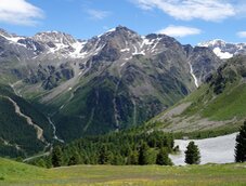 ortler mit marltgrat und end der welt ferner und suedblick