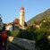 partschins kirche morgenrot