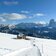 rifugio resciesa raschoetz huette winter dahinter sella und langkofel