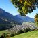 blick auf innichen pustertal herbst