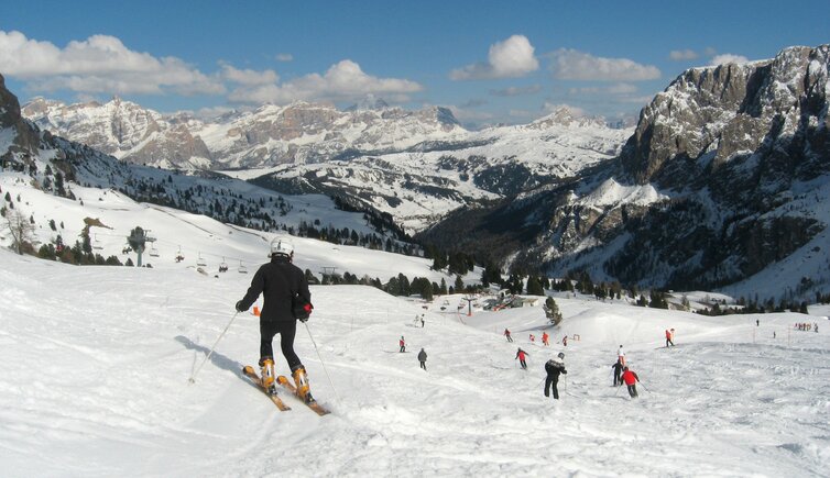 Skigebiet Sellaronda Sellarunde Groeden