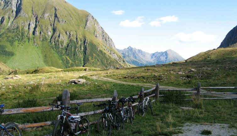 Einkehr WEitenbergalm Hintergrund Eidechsspitze