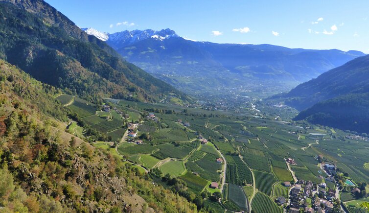 aussicht auf vertigen und in richtung algund meran