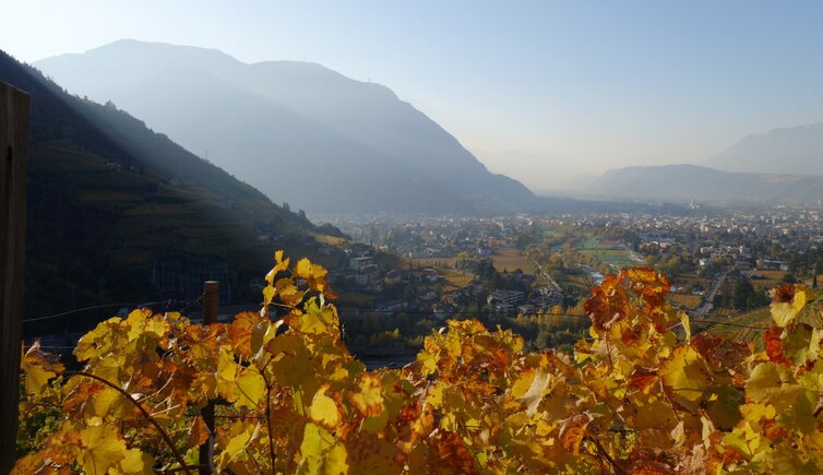 herbst blick auf bozen ab rafensteinerweg fr