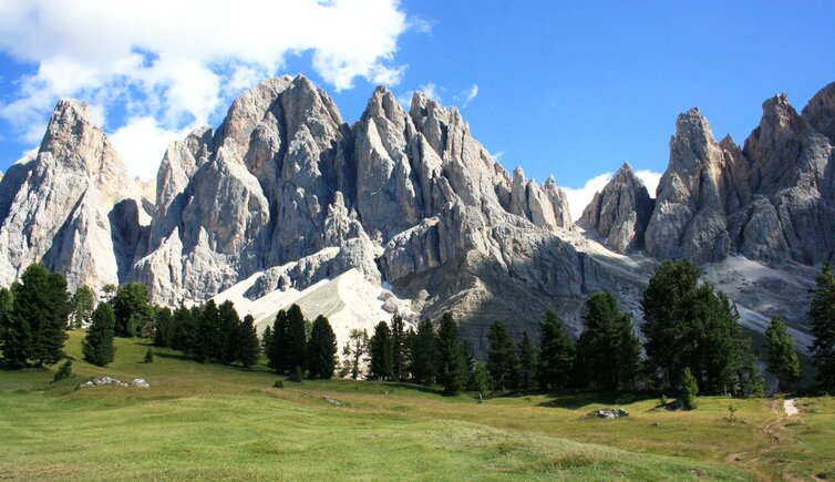 Geislergruppe Furchetta Sass Rigais Mittagsscharte Dolomiten