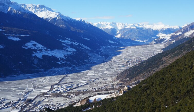 vinschgau bei latsch und schlanders winter