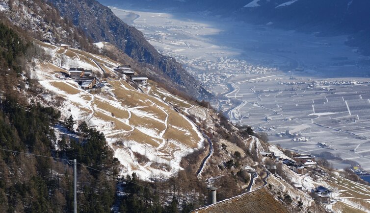 trumsberg oberhalb kastelbell winter