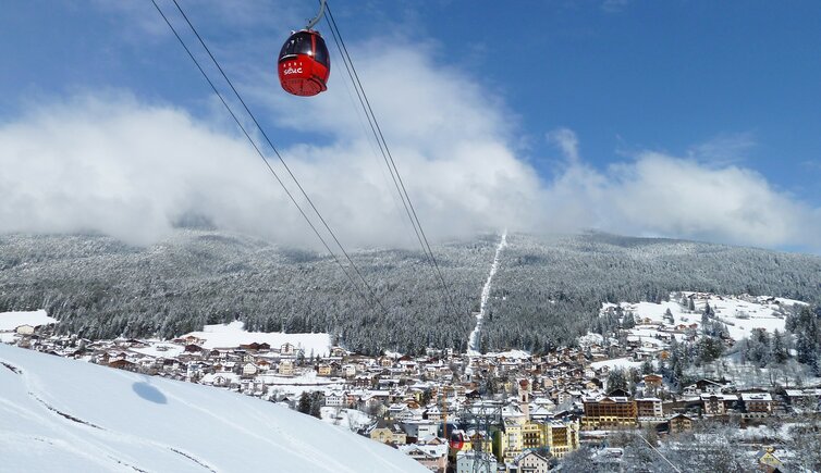 st ulrich im winter seiser alm bahn