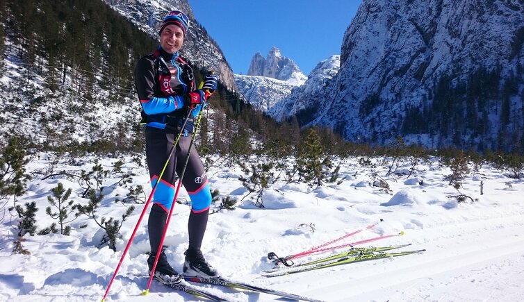 Langlaufen Toblach drei zinnen person Andreas Pichler