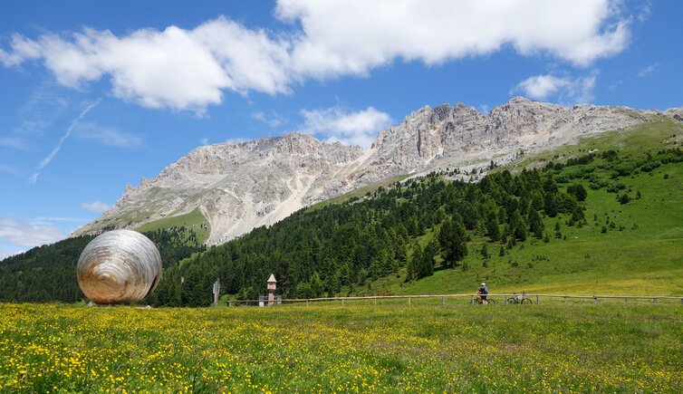 reiterjoch passo pampeago blick auf latemar