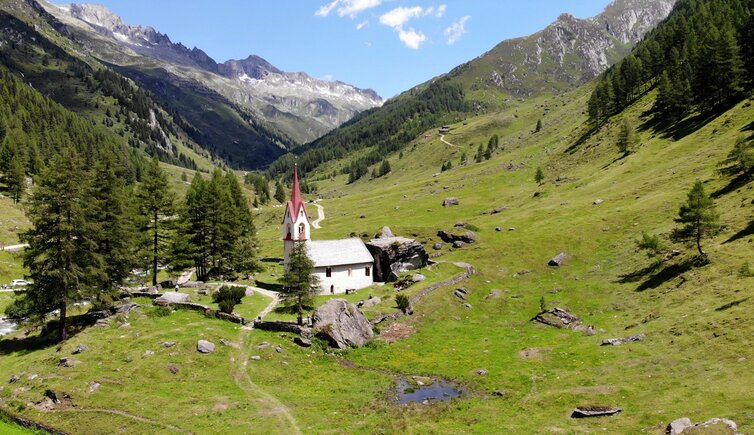 Heilig Geist Kirche Prettau Blick Talschluss Ahrntal