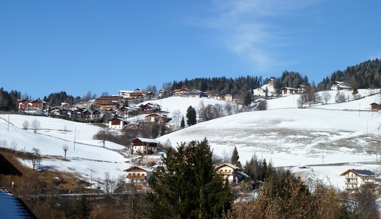 hafling dorf winter blick nach oberdorf