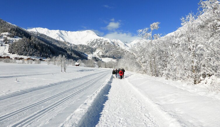 ridnauntal winterwanderweg am bach und ski langlaufloipe