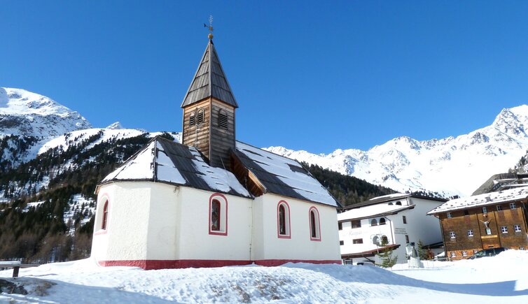 schnalstal kurzras winter kapelle
