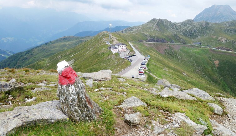 penser joch gaensekragen rundweg markierung passhoehe gasthof parkplatz