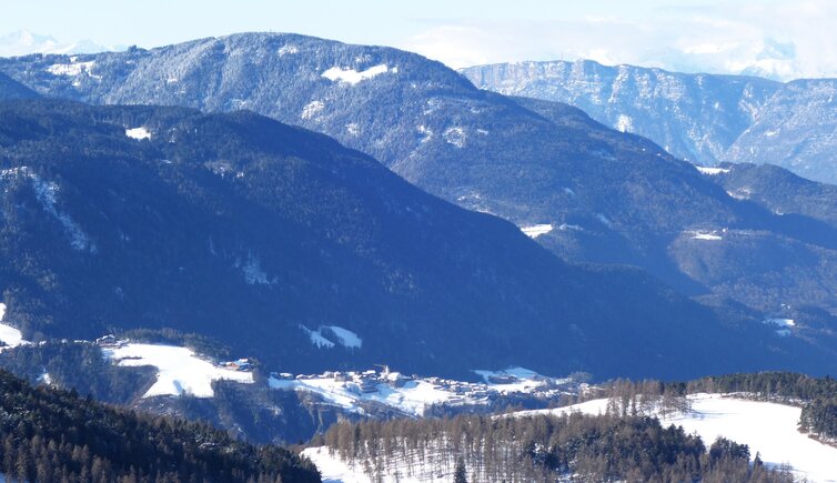 blick auf steinegg winter