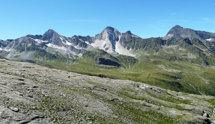 hohe weisse von spronserjoch aus texelgruppe