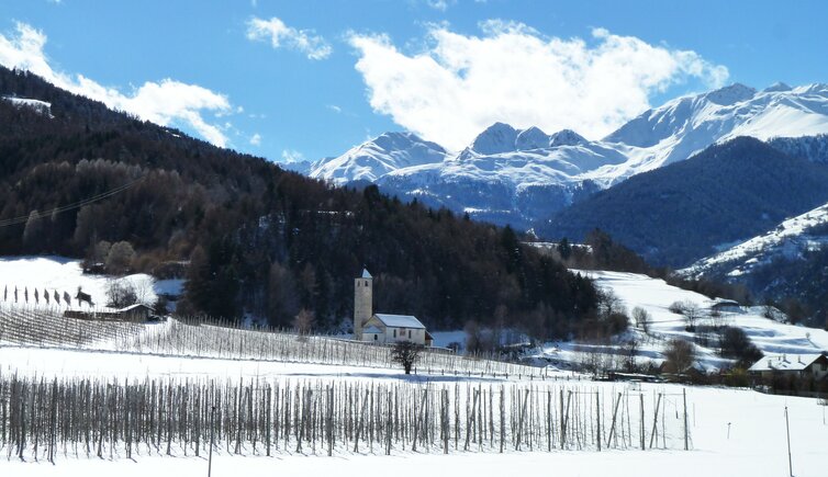 prad am stilfserjoch winter st johann kirche