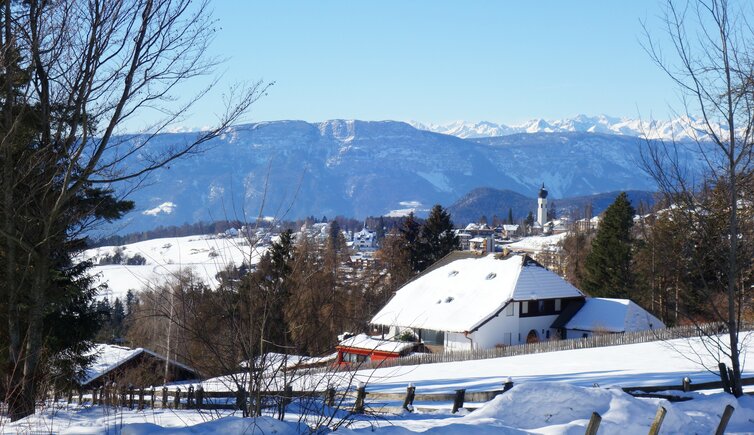 blick nach oberbozen winter ritten