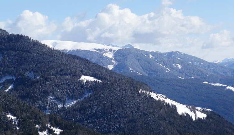 winter blick auf platten bei pfalzen