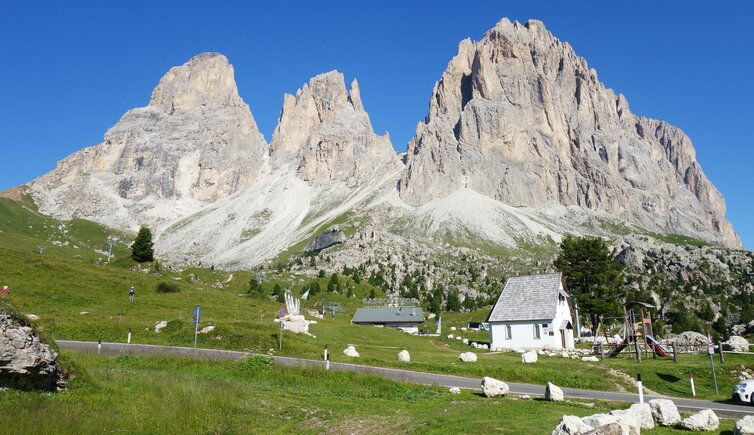 langkofelgruppe vom sellajoch aus