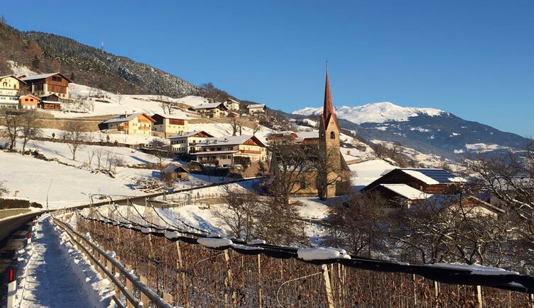 Saubach Gemeinde Barbian Winter