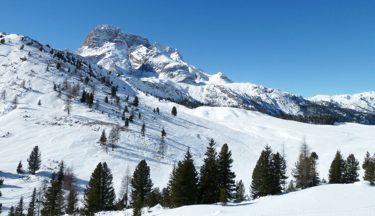 hohe gaisl und pragser dolomiten winter plaetzwiese
