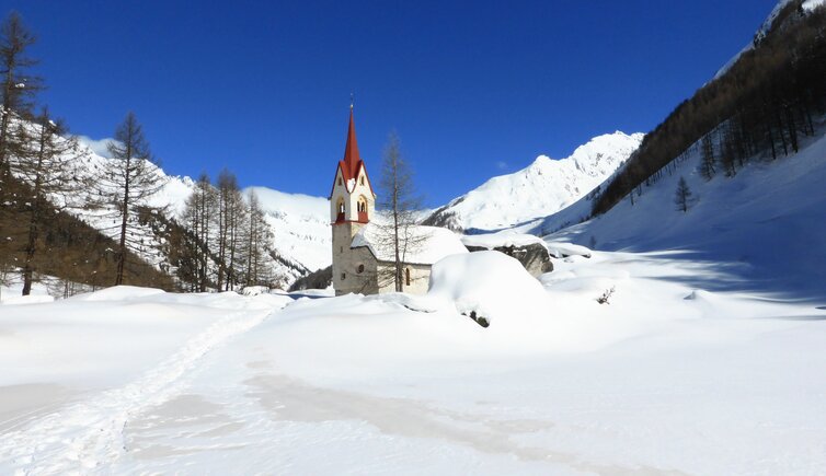 prettau ahrntal winter heilig geist heiliggeist kirche bei kasern