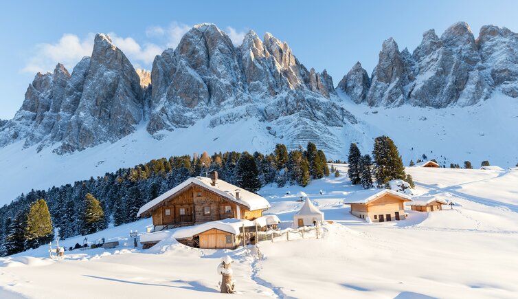 Villnoess Geisleralm Geisler Winter