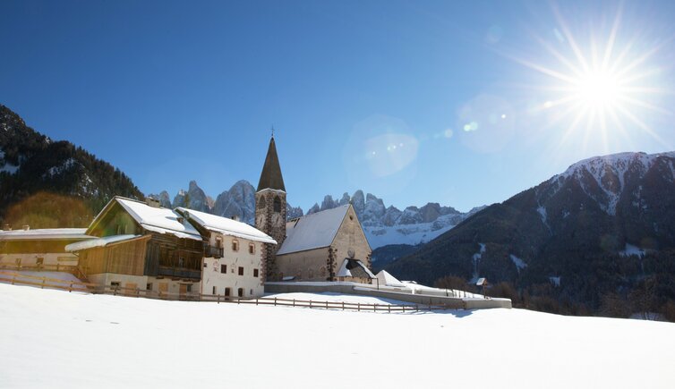 Villnoess St Magdalena Geisler Winter