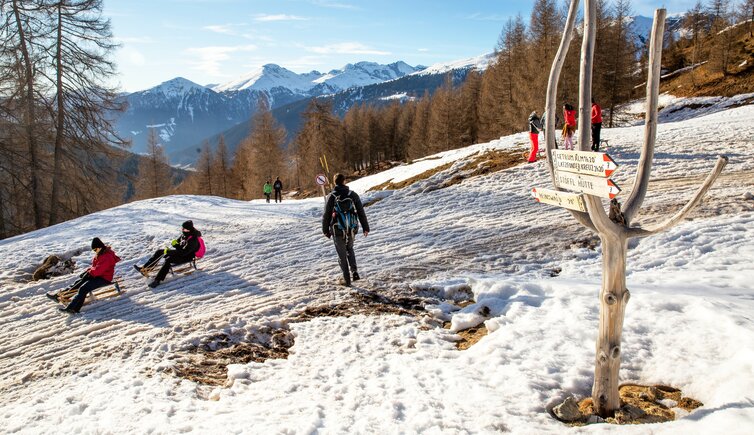 reinswald rodelbahn ueberqueren richtung reinswwald nr winter