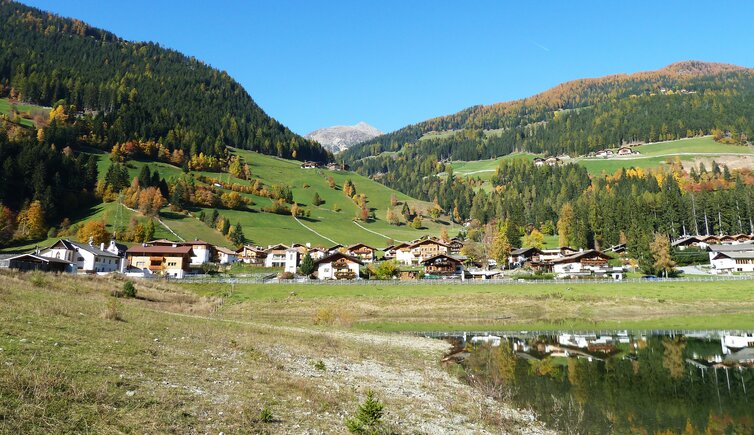 zoggler stausee ulten kuppelwies herbst