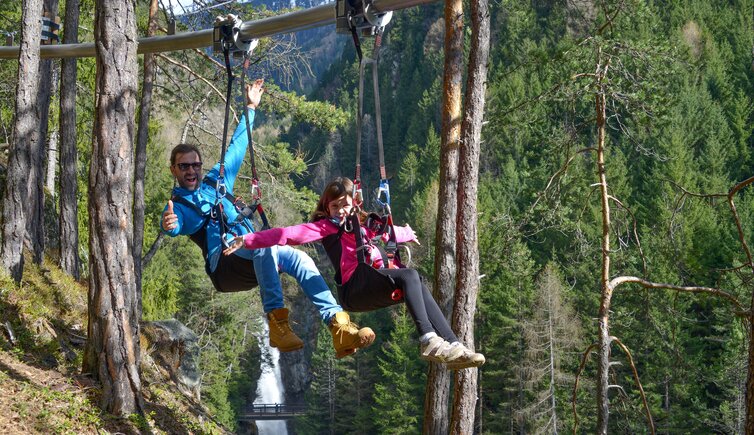 Fly Line Wasserfall Suedtirol