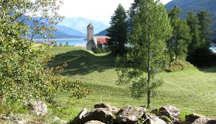 Kirche Reschen See Etschquelle